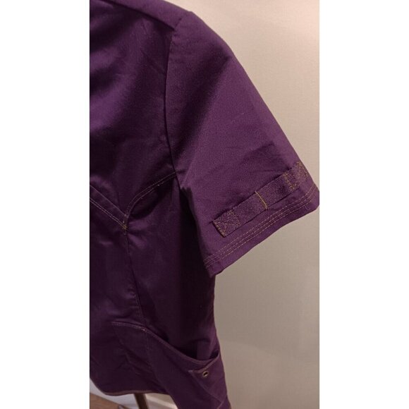 XXS Dickies Womens Scrub T-shirt Purple Scrubs V-Neck. See Photos - Picture 3 of 13